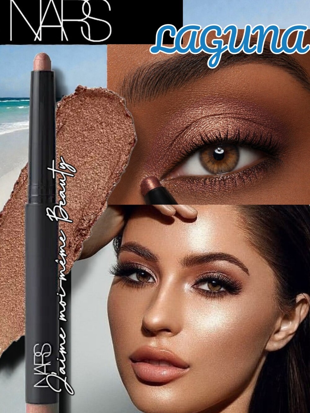NARS Laguna Shimmer Eye Shader Stick - Shimmering Rose Bronze Metallic